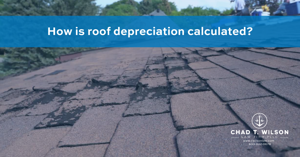 How is roof depreciation calculated?