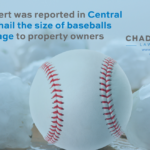 Central Texas hail the size of baseballs caused damage to property owners