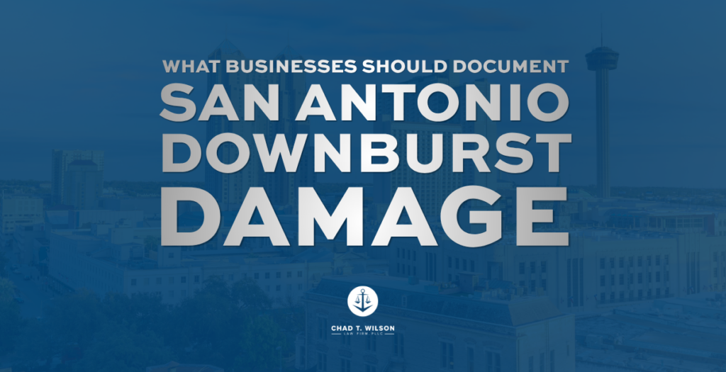 San Antonio Downburst Damage