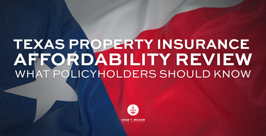 Texas Property Insurance Affordability Review