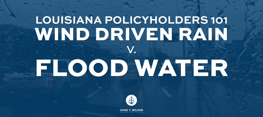 Wind driven rain versus flood water Wind driven rain versus flood water