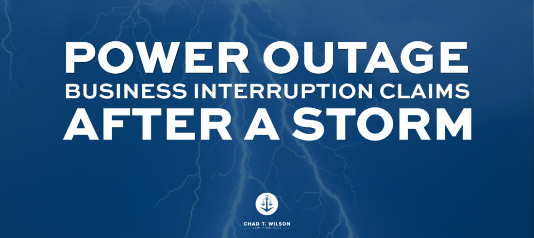 power outage business interruption claim