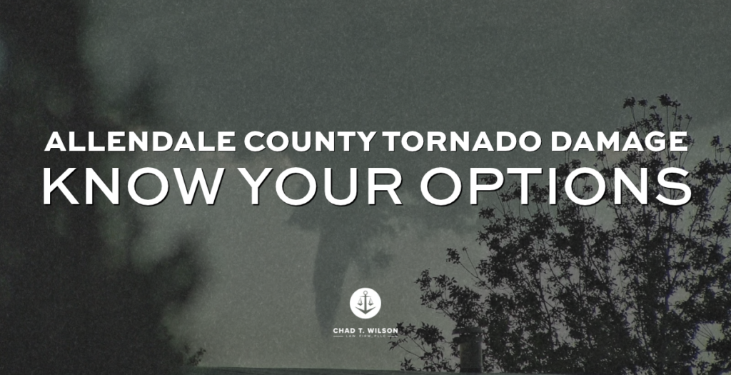 Allendale County tornado damage