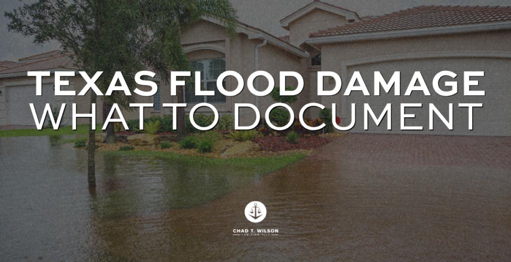 Texas flood damage documentation